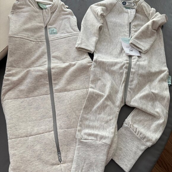 organic cotton swaddle bag and pajama bundle - Picture 1 of 14
